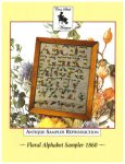 (image for) Floral Alphabet Sampler 1860